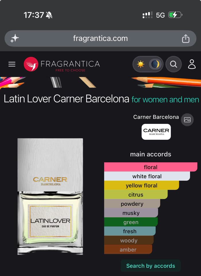 Carner Barcelona Latin Lover, Eau de Parfum, 15 ml
