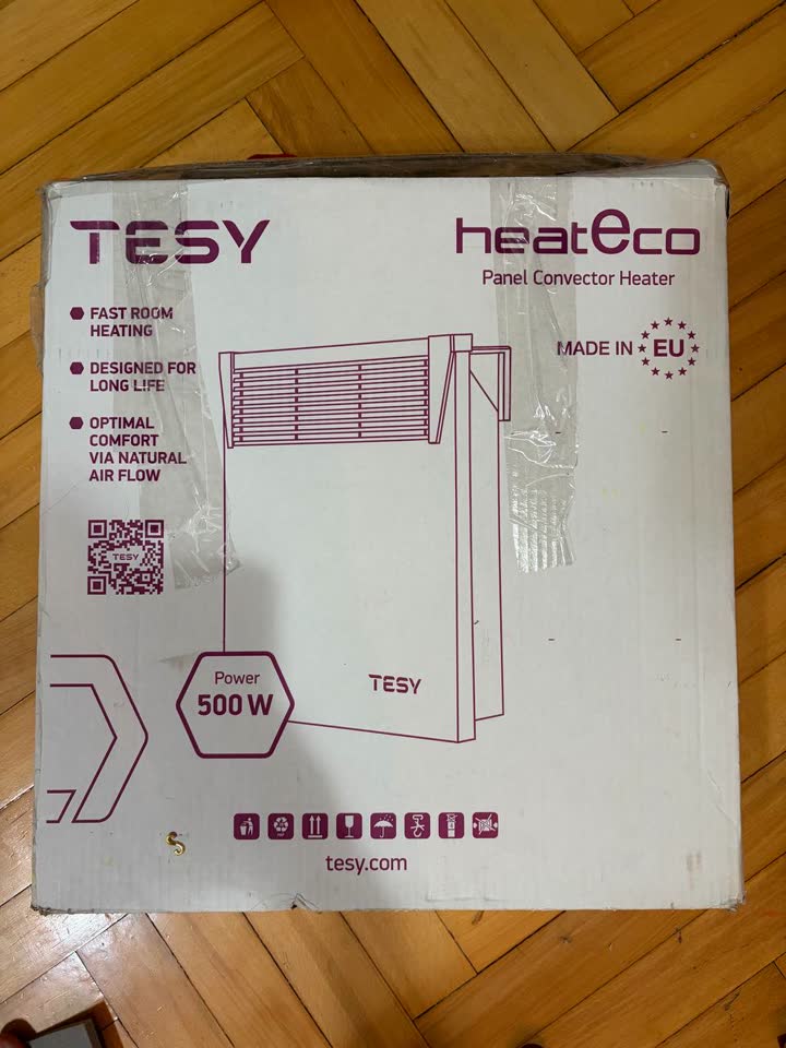Электрический обогреватель панельный конвектор TESY heatEco 500 Вт