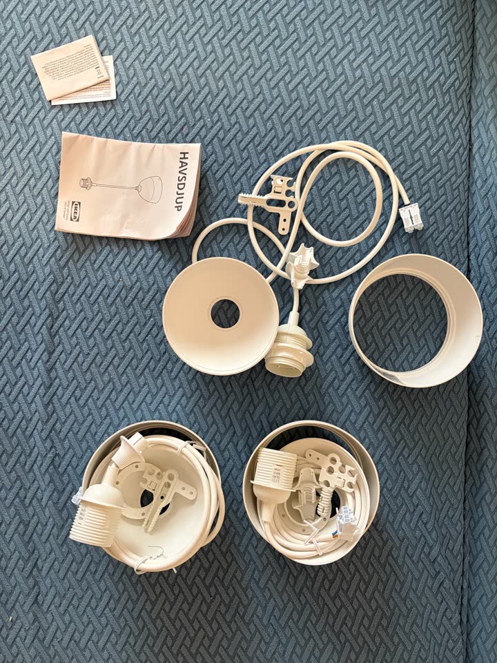 Tri seta kabl + grlo E27 iz IKEA
