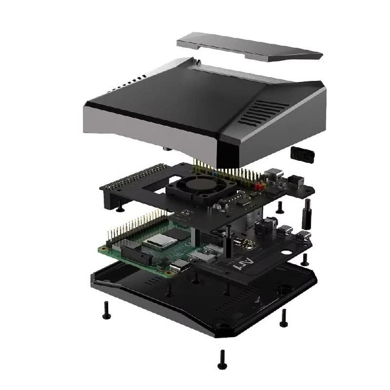 Raspberry Pi 4 (4 GB) + Argon ONE M.2 + SSD 256 GB