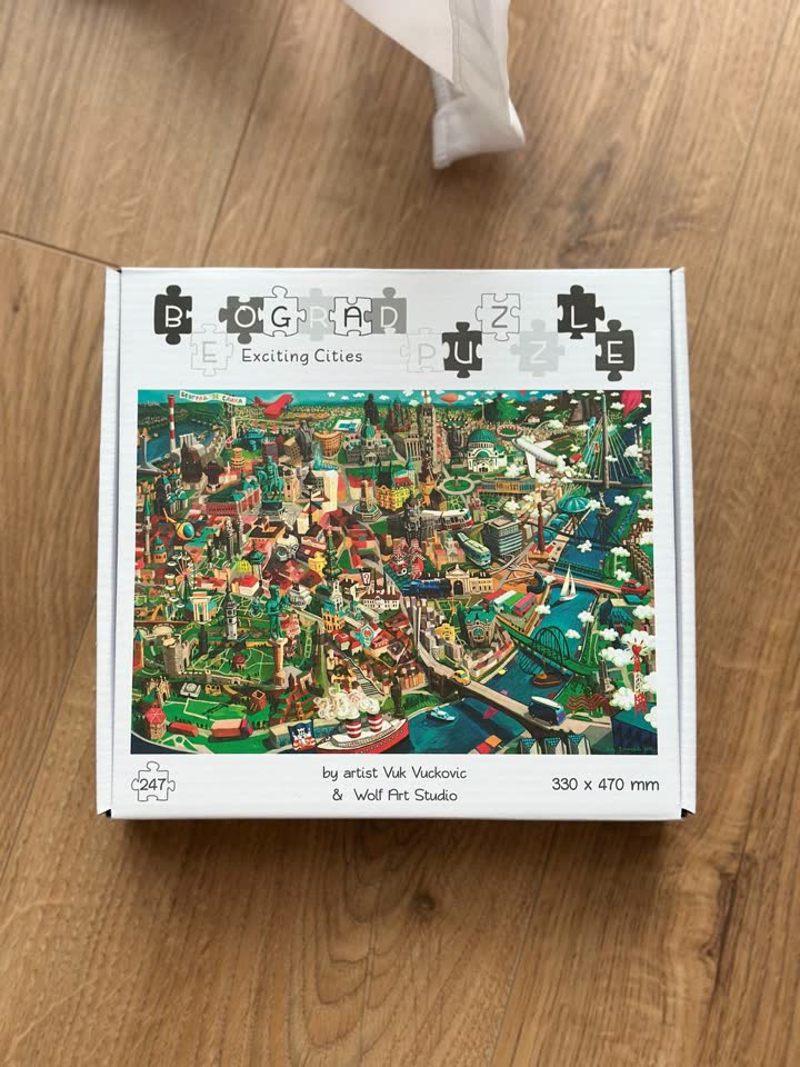 Prodajem puzzle sa slikom Beograda