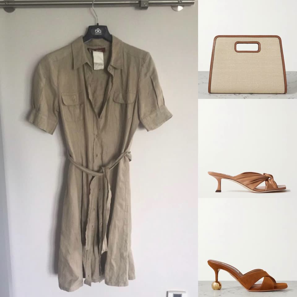 Льняное платье-сафари Max Mara