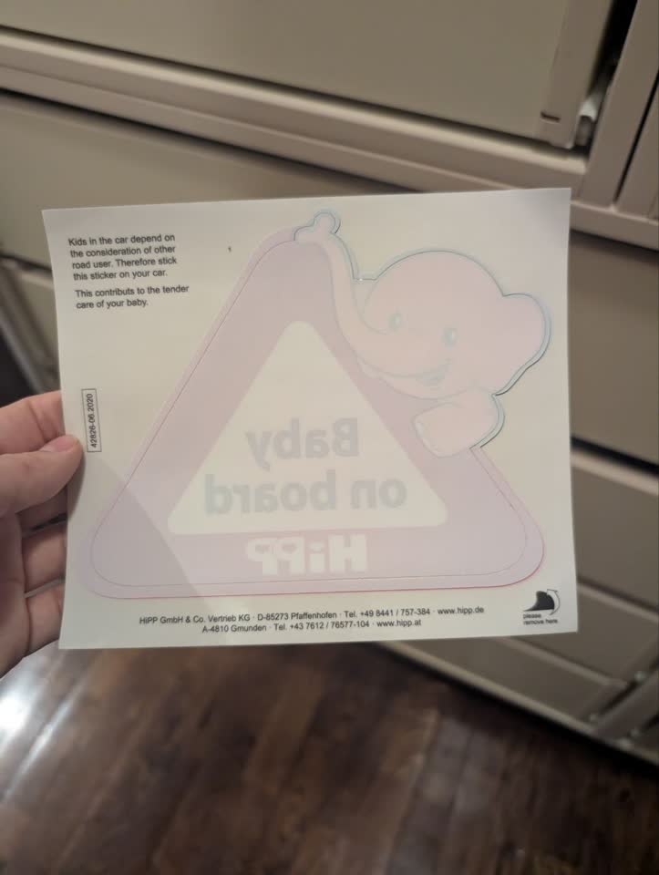 Nalepnica 'Baby on board' besplatno