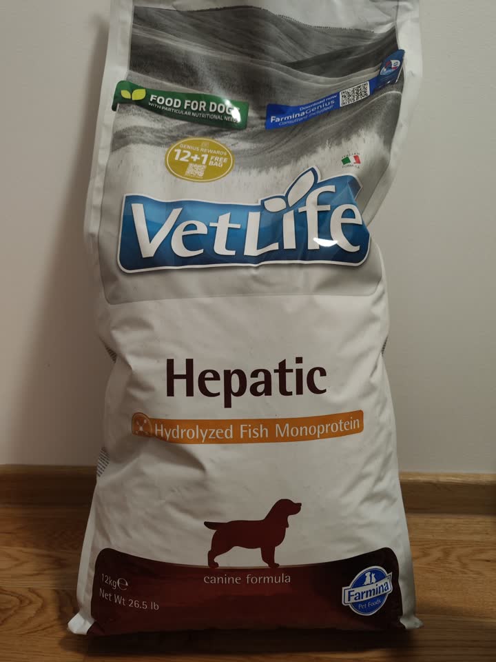 Продам корм VetLife Hepatic для собак, 12кг