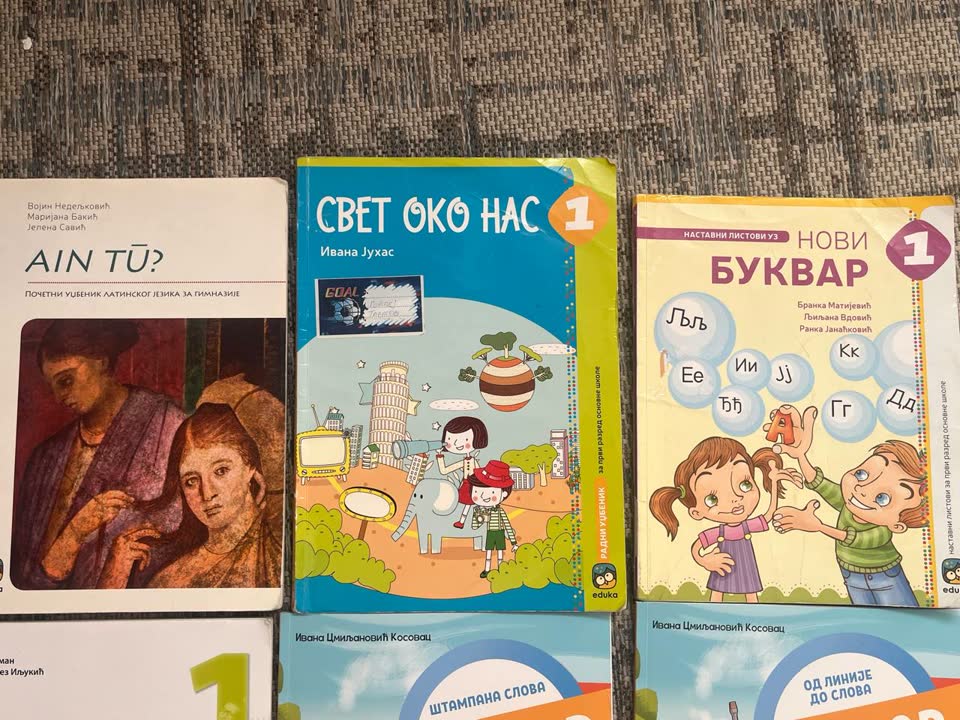 Učbenici za 1. razred gimnazije i osnovne škole