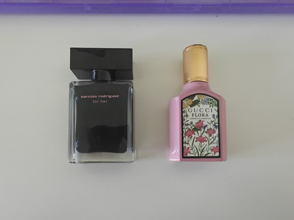 Narciso Rodriguez for her edt, Gucci Flora Gorgeous Gardenia edp