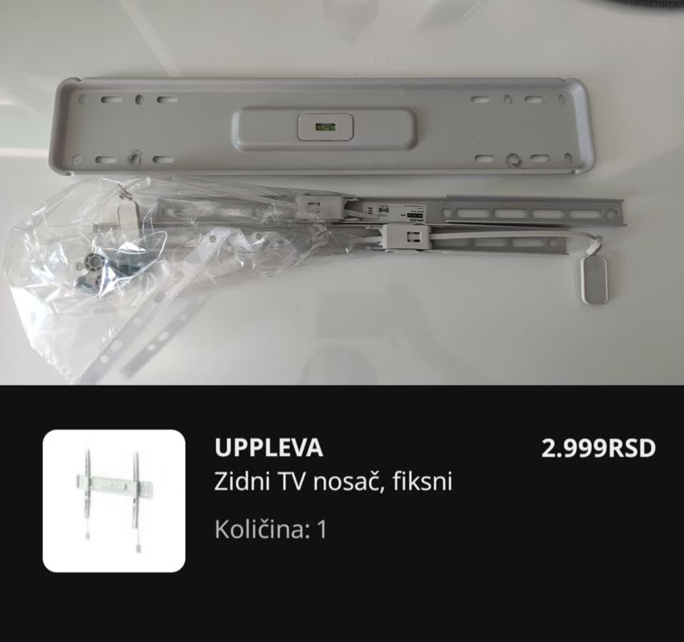 Настенный держатель для телевизора IKEA UPPLEVA