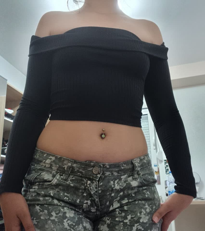 Топ с длинными руками H&M