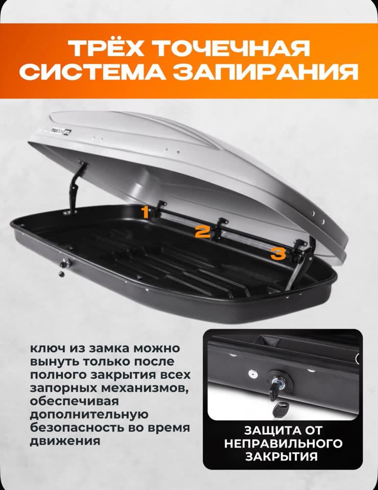 Автобокс на крышу 430 л
