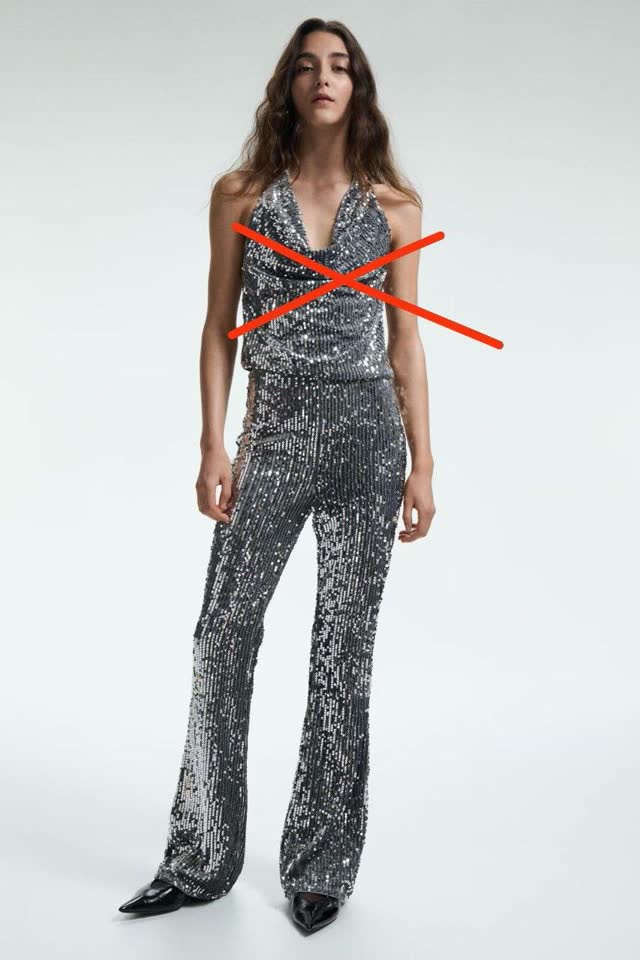 Pantalone L sa šljokicama, Pugačeva bluza XL