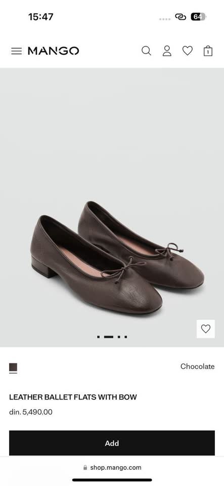Балетки Mango 41/42 размер