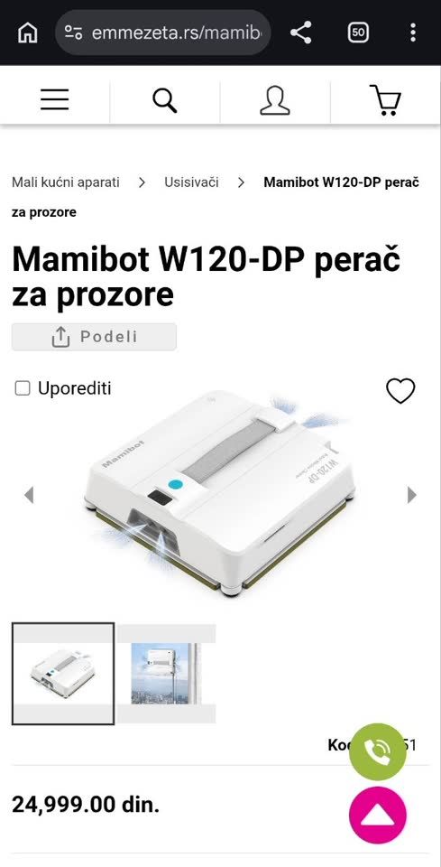 Mamibot W120-DP čistač prozora