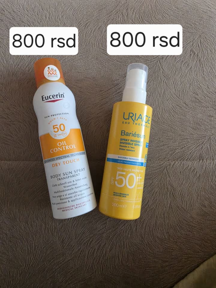 Eucerin спрей 200 ml, Uriage Bariésun 200 ml
