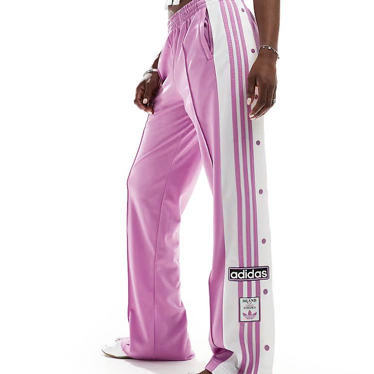 лиловые оригинальные штаны adidas adibreak