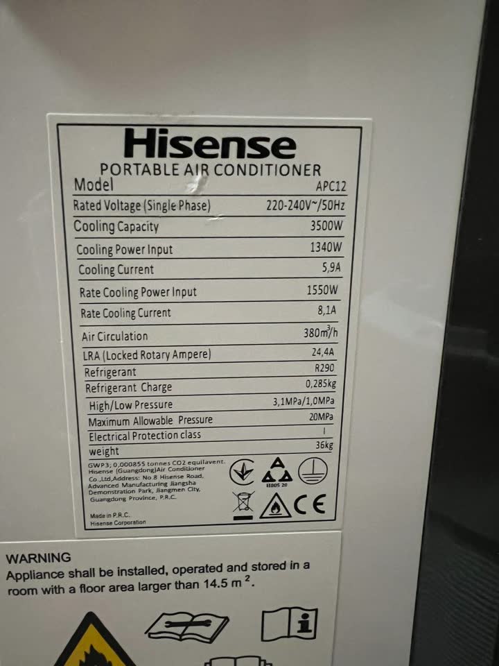 Продам мобильный кондиционер Hisense. Практически не использовался. Новый Белград. Цена 230е