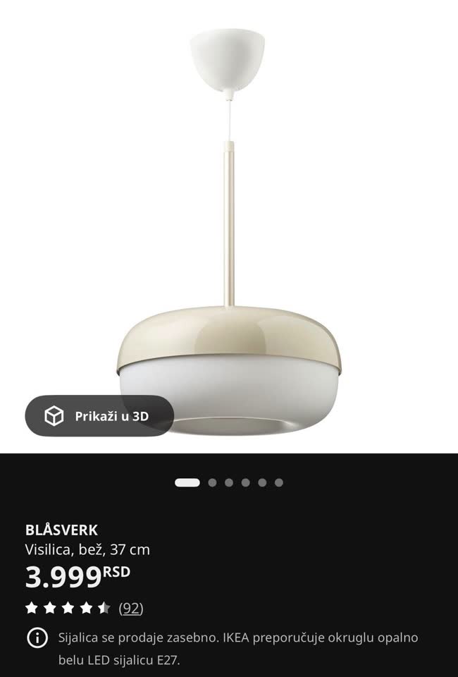 Prodajem IKEA lampe