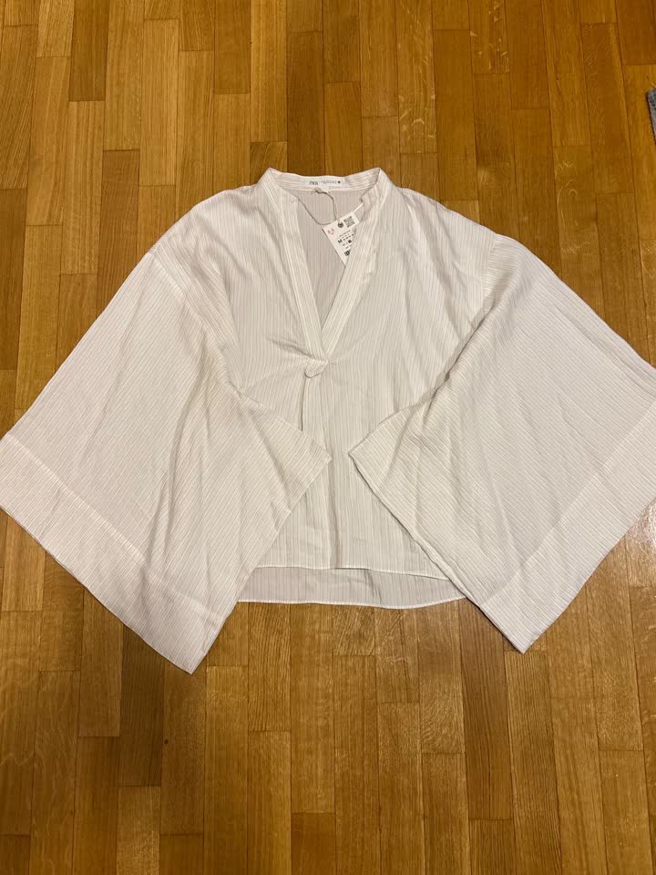 Блуза-кимоно ZARA и брюки-юбка с запахом ZARA