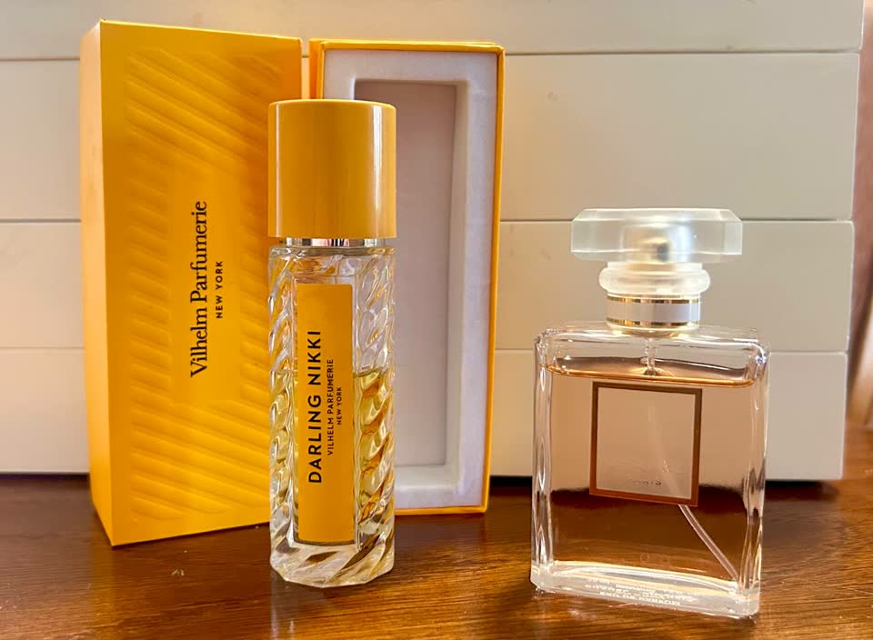 CHANEL Coco Mademoiselle, Vilhelm Parfumerie Darling Nikki, винтажные очки Armani, очки Dior, аптечные очки