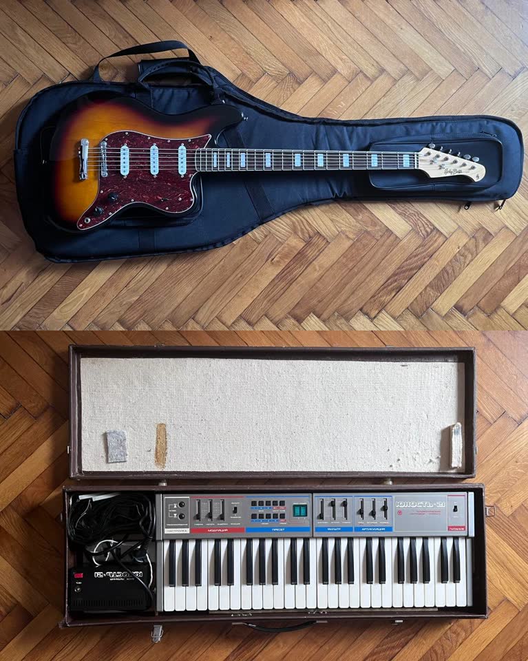 Баритон гитара Harley Benton Bass VI с чехлом.