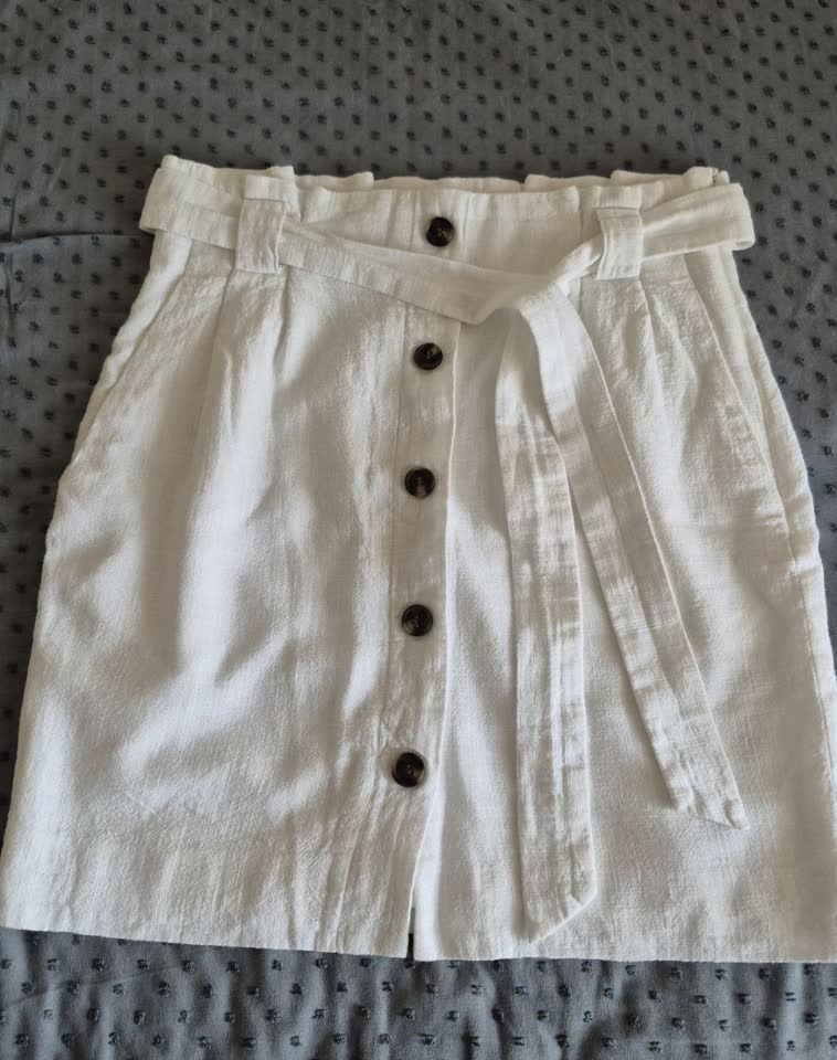 Suknja H&M od lana i pamuka