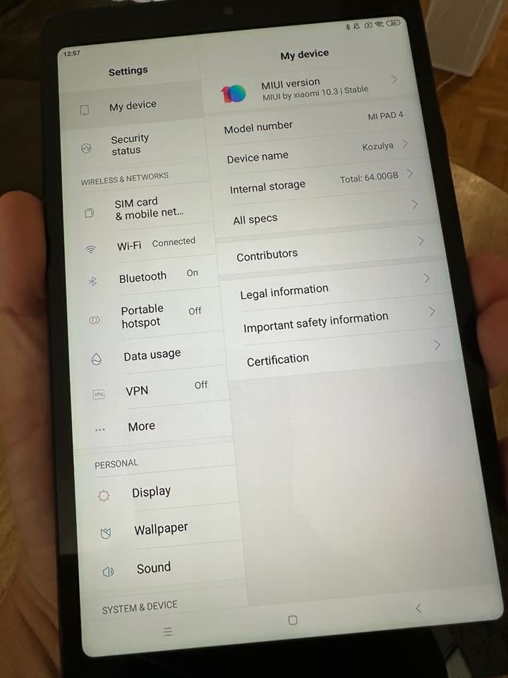 Продаю Xiaomi Mi Pad 4 64Gb + SIM
