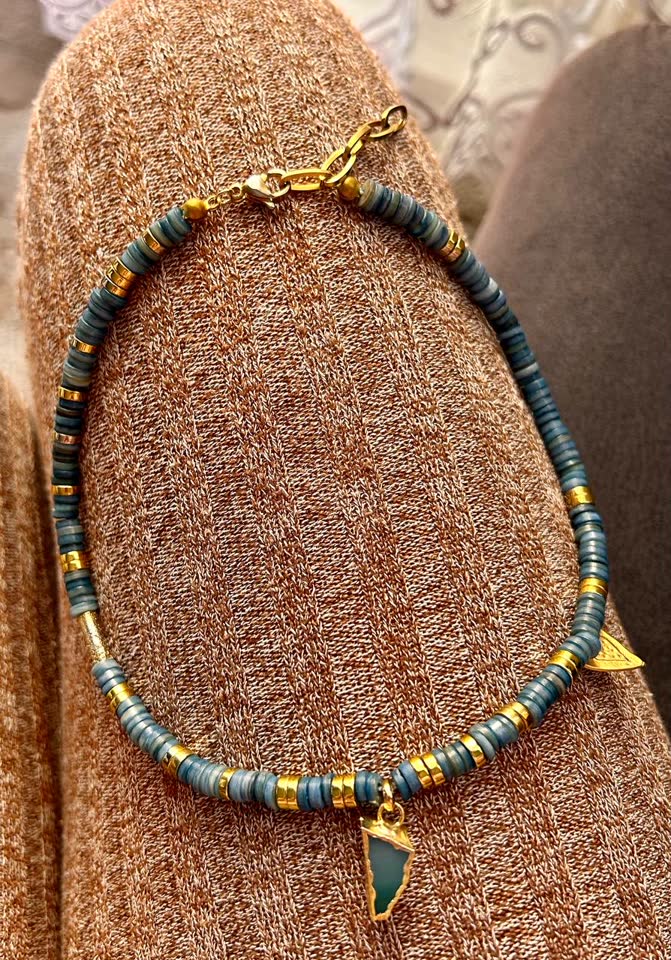 Perlice-choker prirodni kamen, hand-made