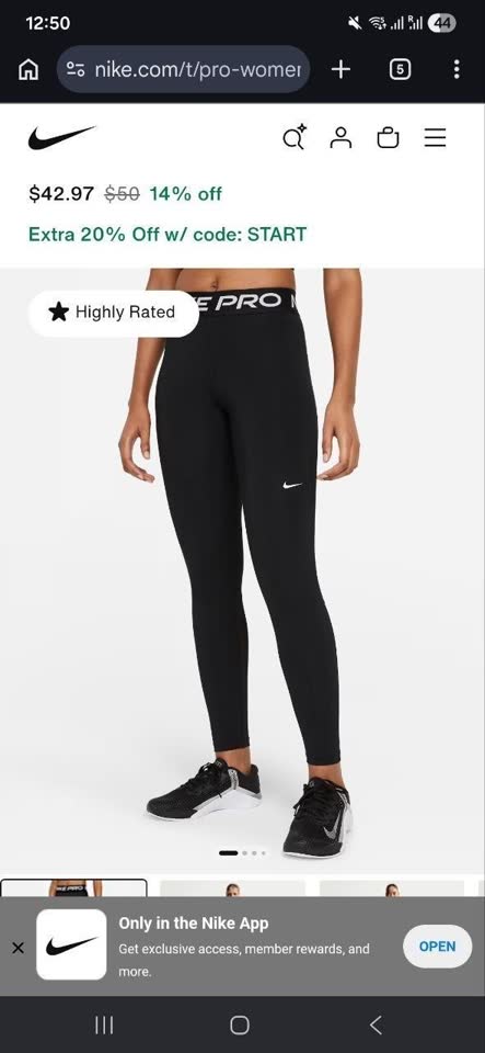 Sportske helanke Nike Pro i haljina Diane von Furstenberg