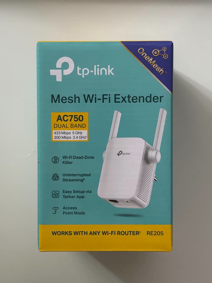 TP-Link RE205 – AC750 - усилитель WiFi с поддержкой OneMesh