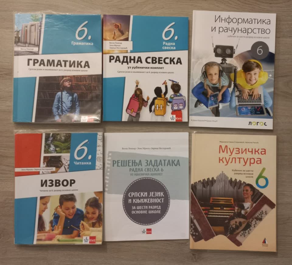 Udžbenici za 6. razred