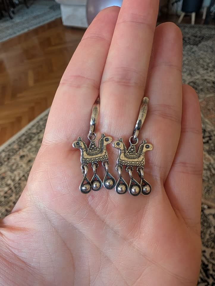 Серьги серебряные «коники»