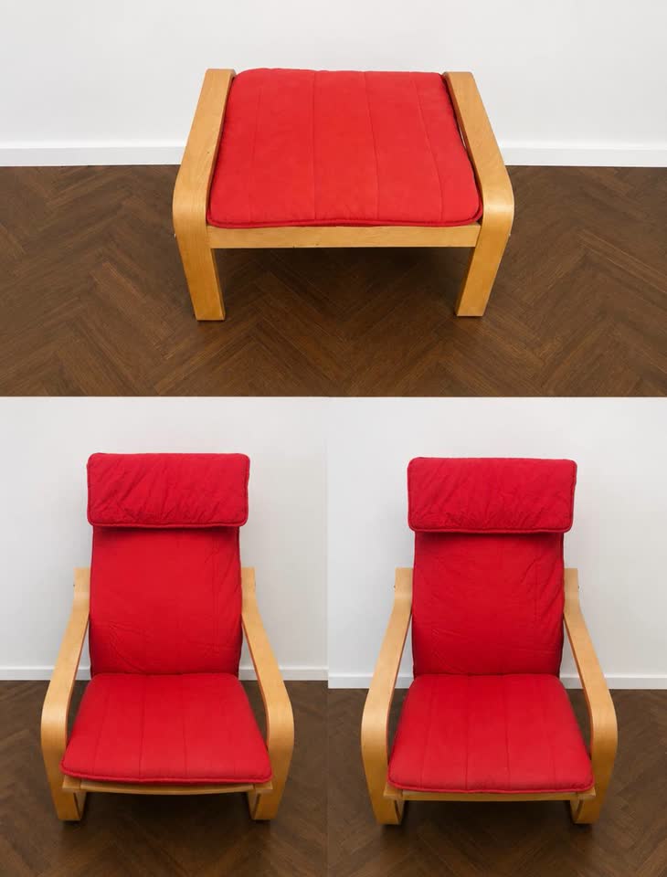 Dve fotelje i tabure IKEA POÄNG