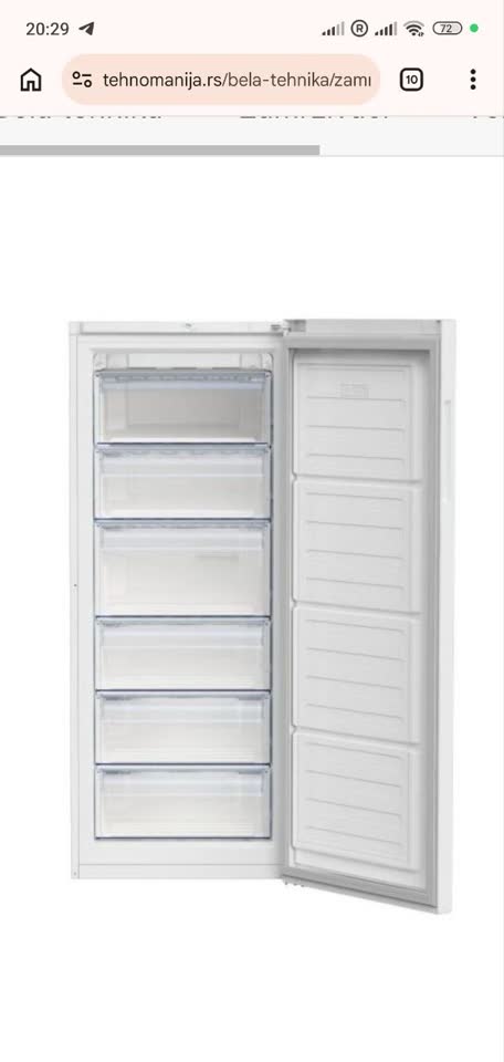 Vertikalni zamrzivač BEKO RFSA240M41WN