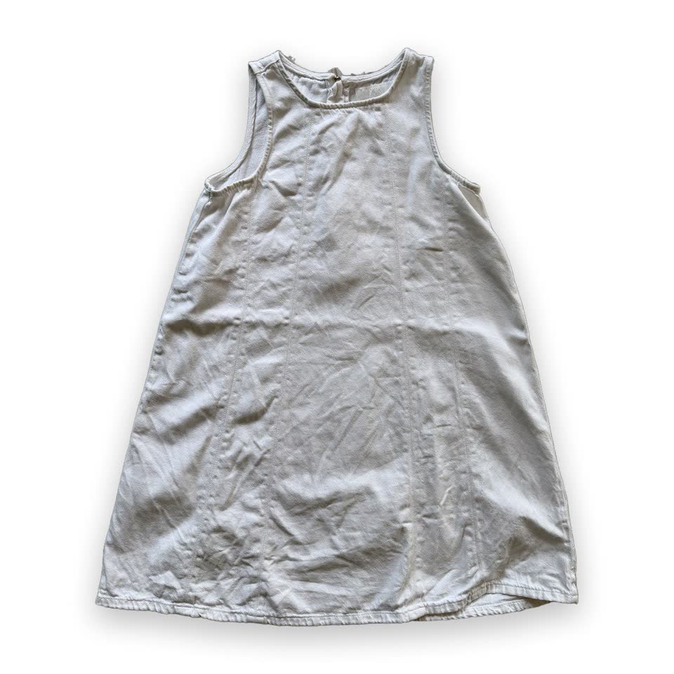 Белое джинсовое платье Zara, S (164 см)