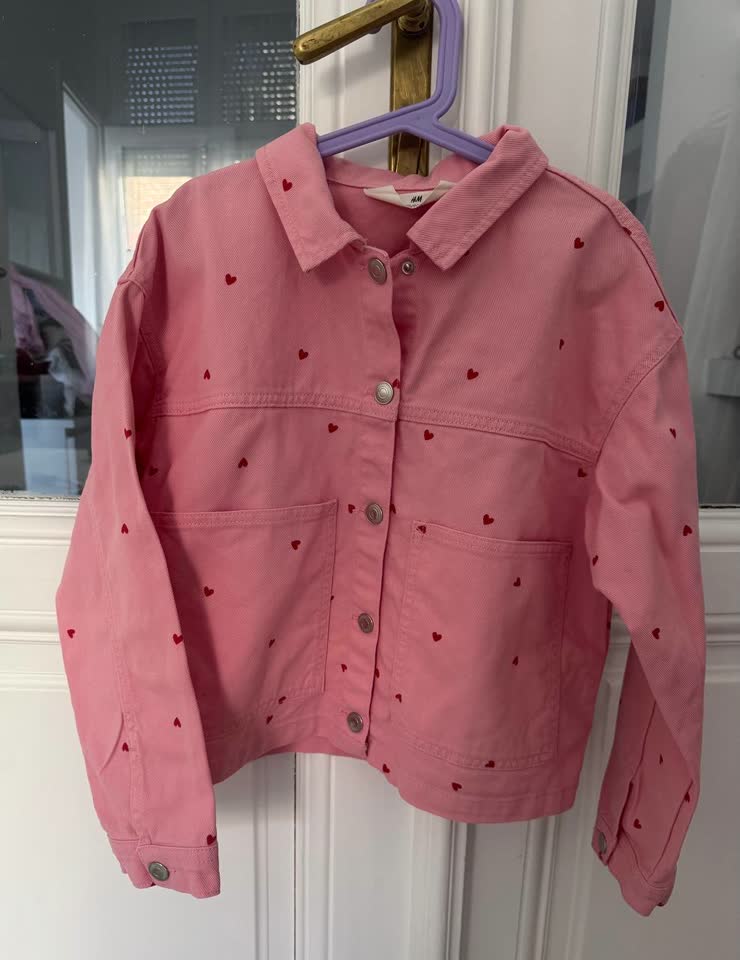 Farmerka jakna za devojčicu H&M, za 6-7 godina, vel. 122