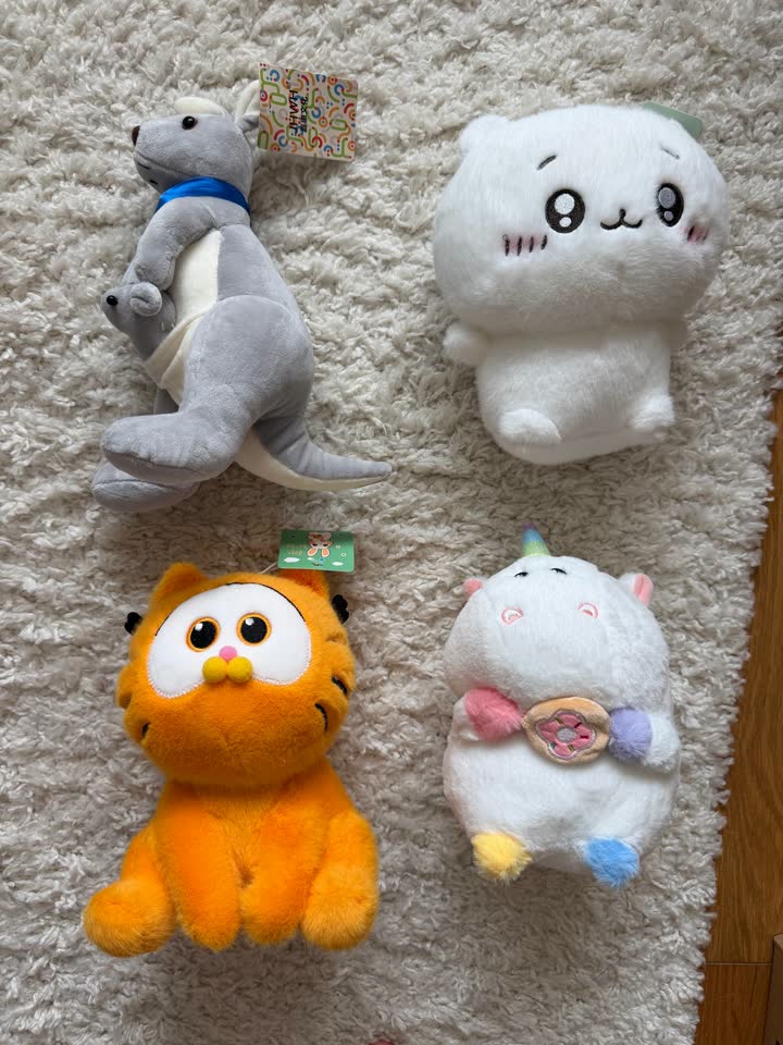 Новые мягкие игрушки с бирками