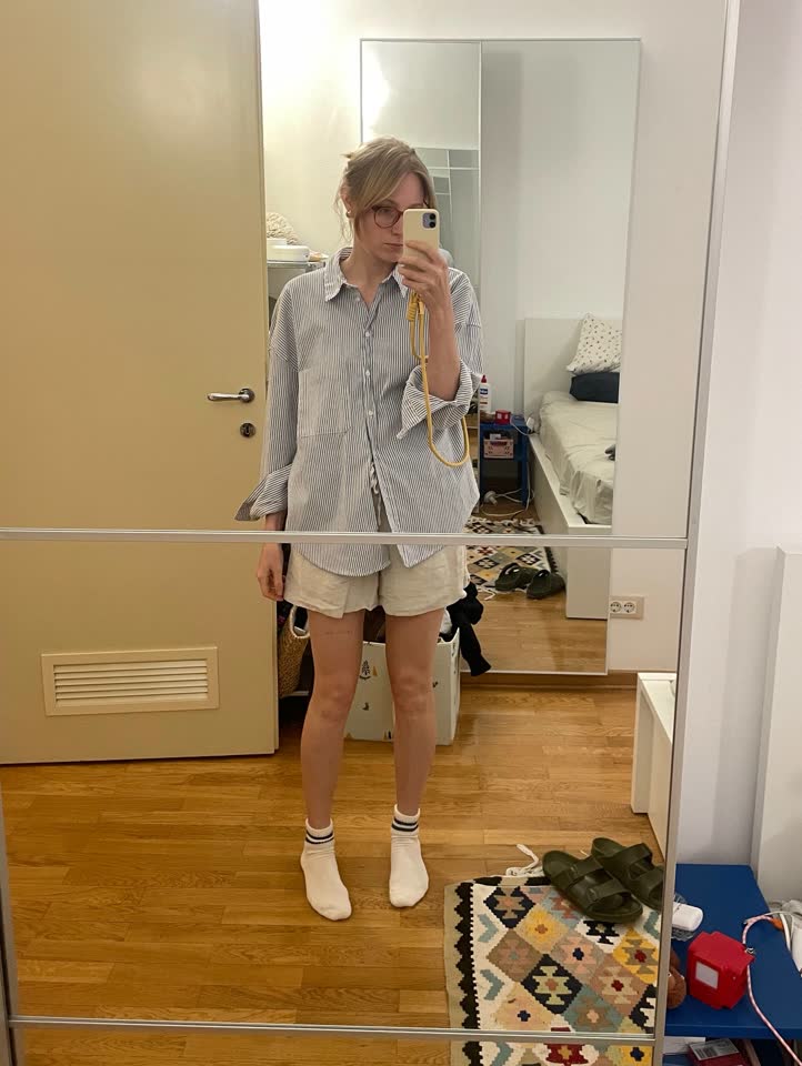 Laneni šortsevi H&M