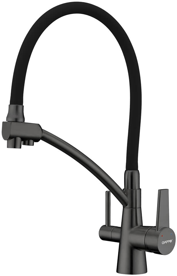 Смеситель для кухни GAPPO G4398-19 (цвет: графит)