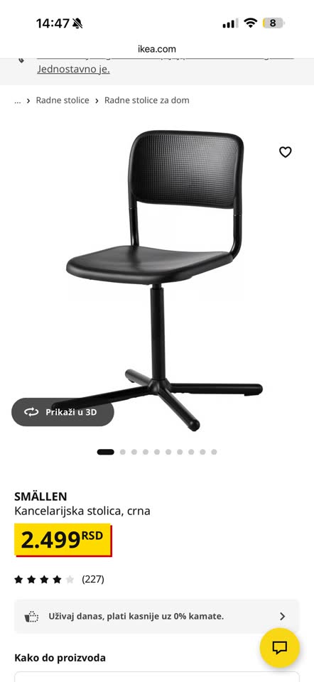 Prodajem Ikea stolicu i Ikea policu