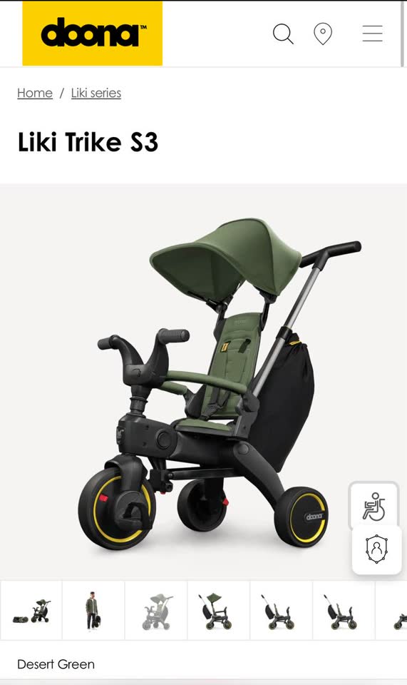 Трехколесный велосипед Doona Liki Trike S3