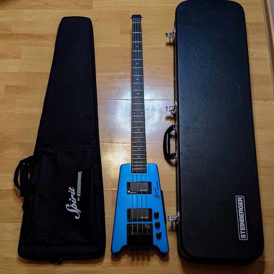 Steinberger Spirit XT-2 — продаю 4-струнную бас-гитару с кейсом, чехлом и модификациями