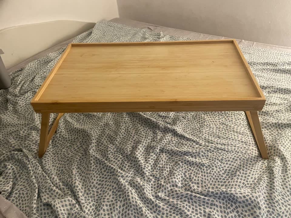 Бамбуковый столик-поднос IKEA RESGODS