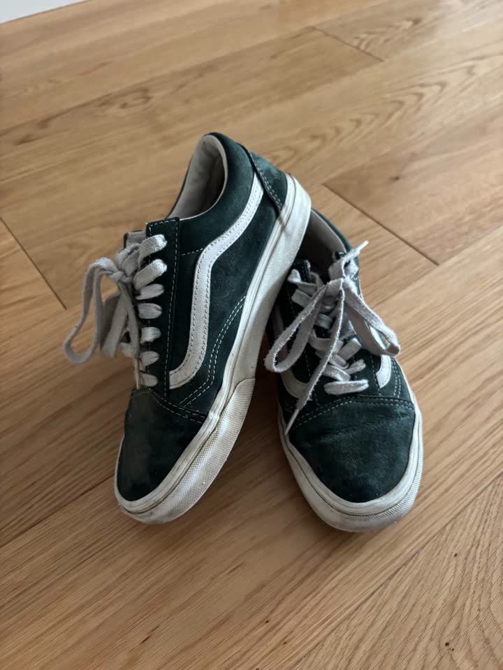 Vans Old Skool из зеленой замши