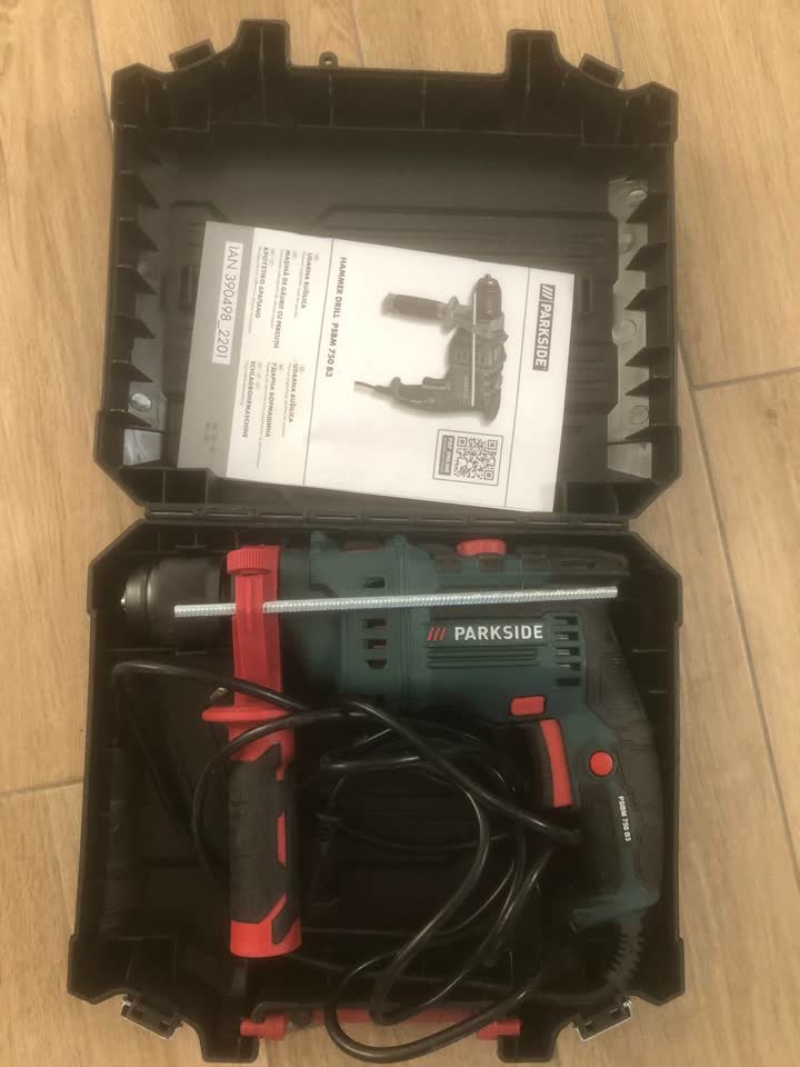Электродрель Parkside 750w + набор сверл.