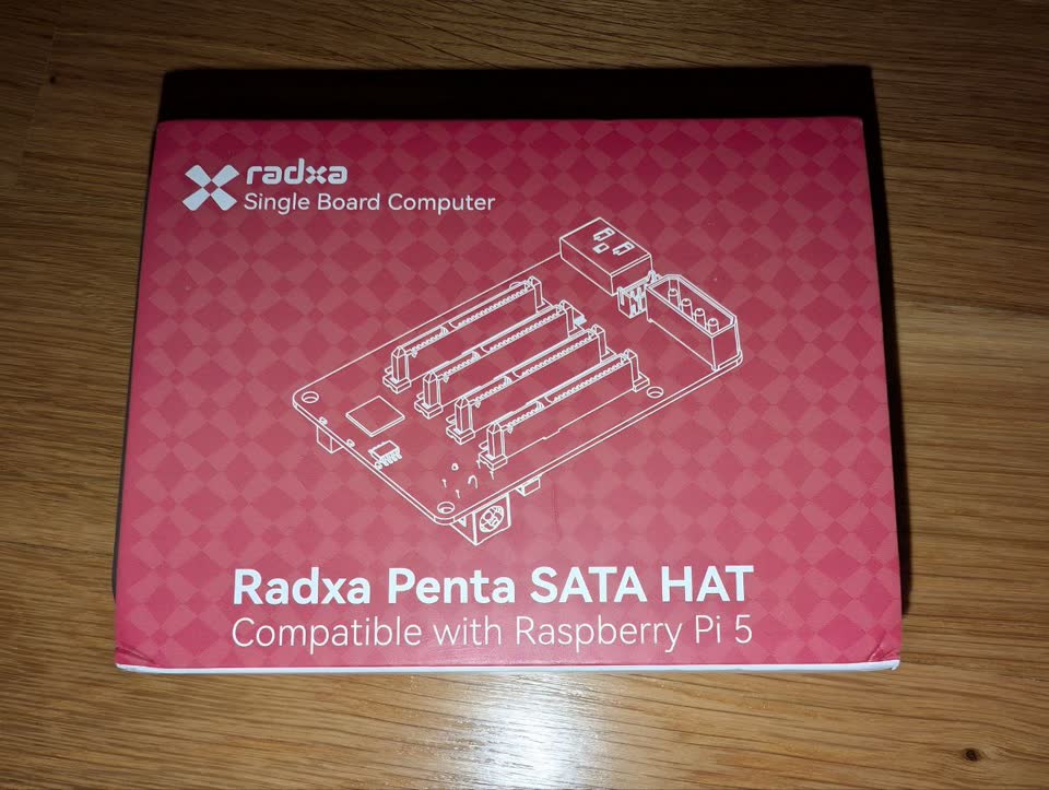 Radxa Penta SATA HAT для Raspberry Pi 5 + БП на 60W