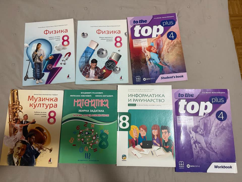 Udžbenici za 8. razred osnovne škole