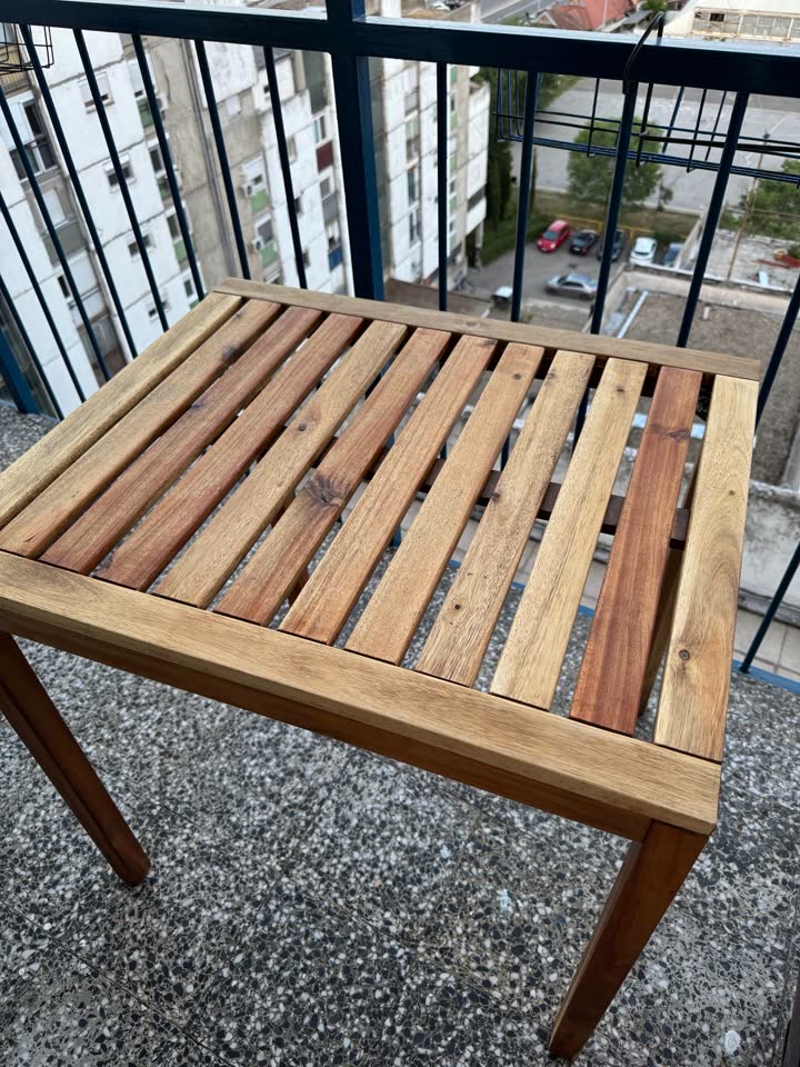 Деревянный стол для терассы IKEA NÄMMARÖ 65*75