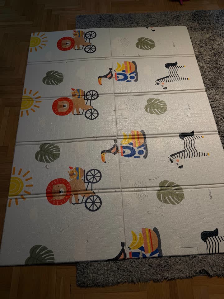 Dečiji sklopivi podmetač Taf Toys (Safari), 150x200
