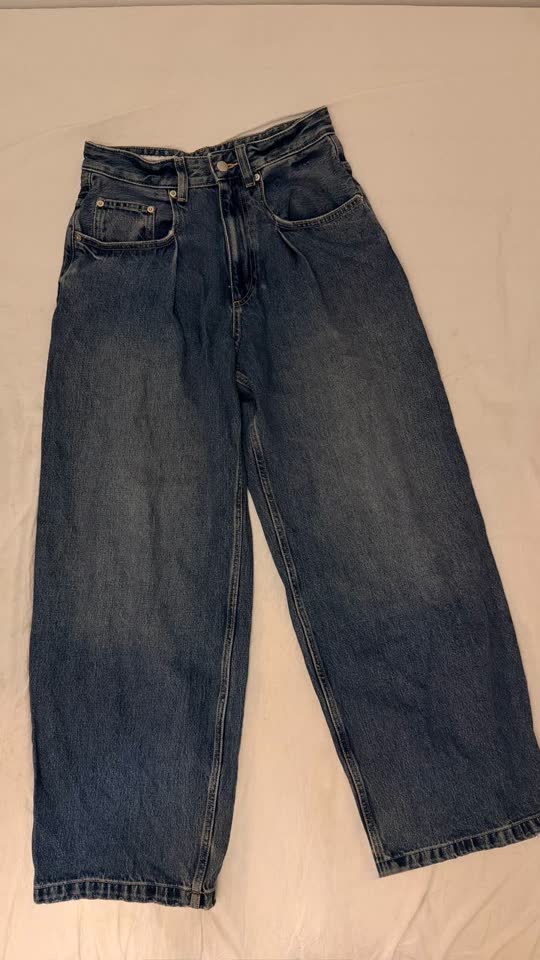 широкие джинсы zara
