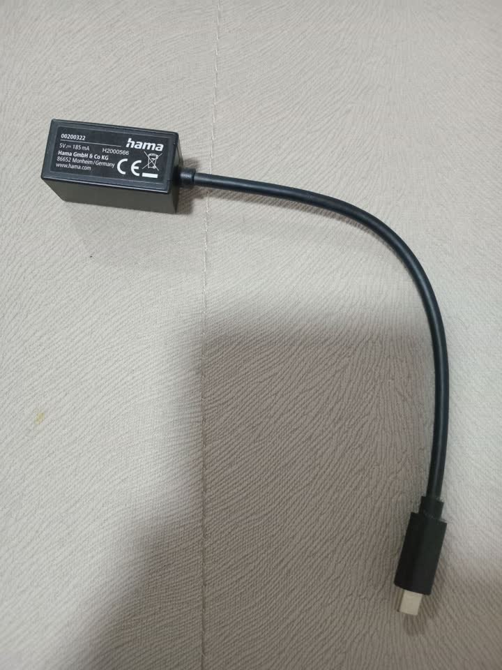 Prodajem gigabitnu mrežnu karticu HAMA RJ-45 na USB-C 3.1