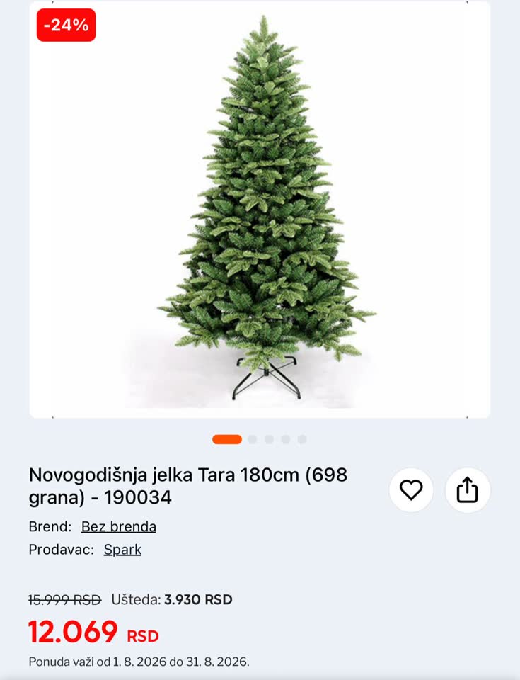 🎄 Искусственная елка Tara 180 см
